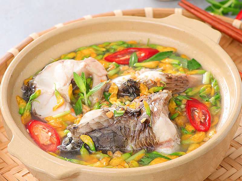 Canh chua bông điên điển